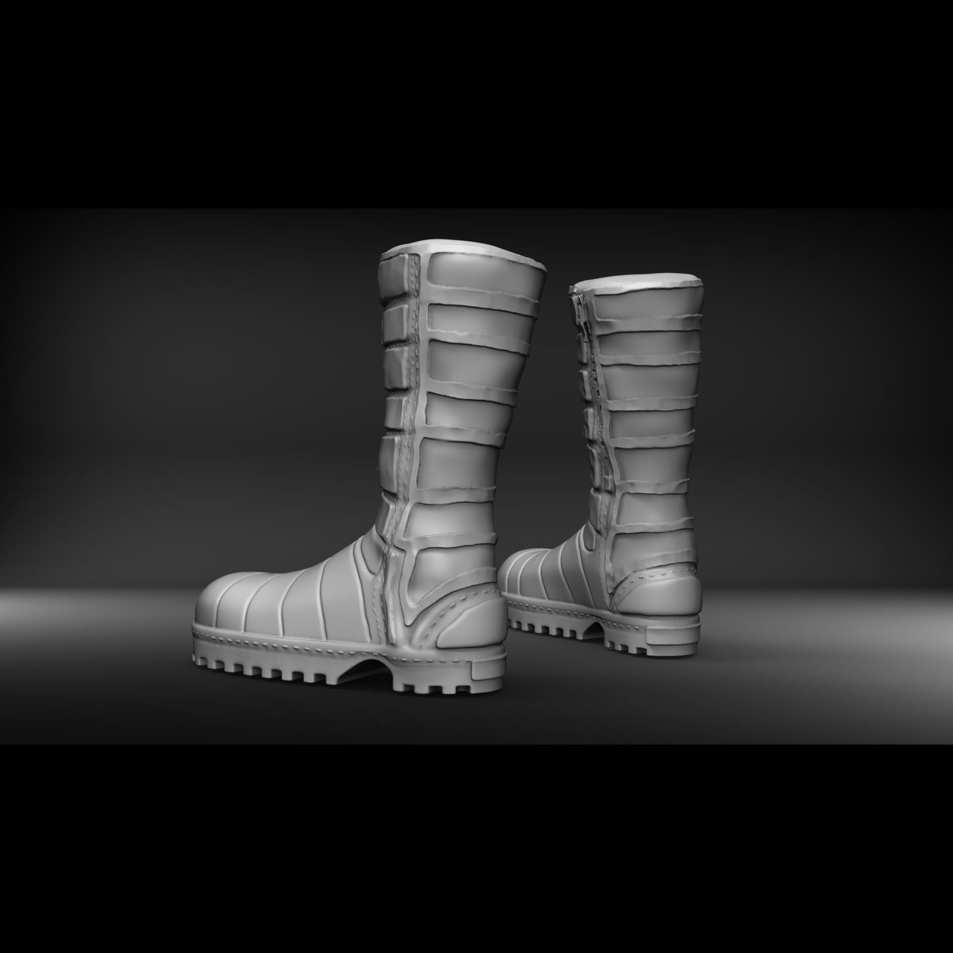 Botas militares israelies 3D print model_7