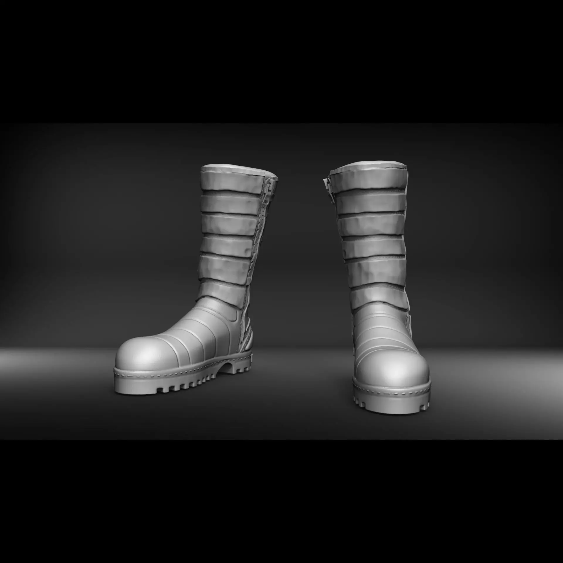 Botas militares israelies 3D print model_0