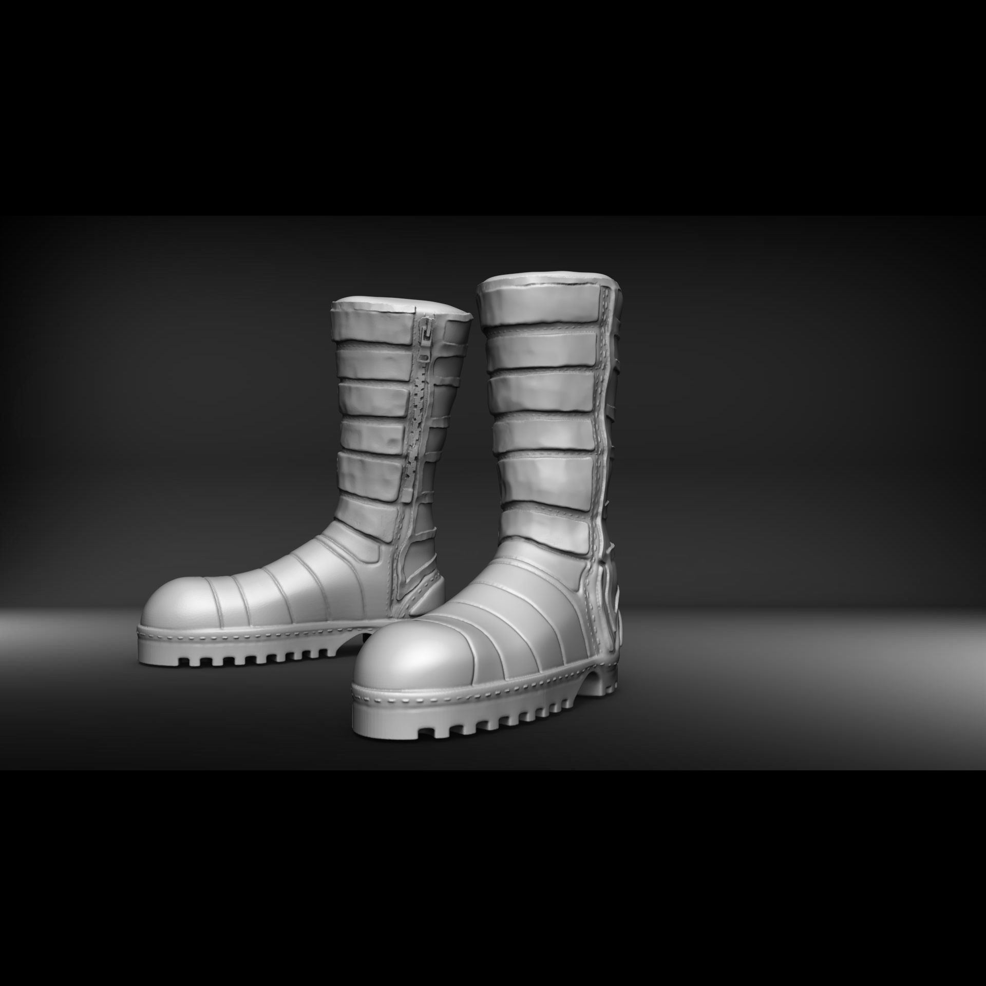 Botas militares israelies 3D print model_2