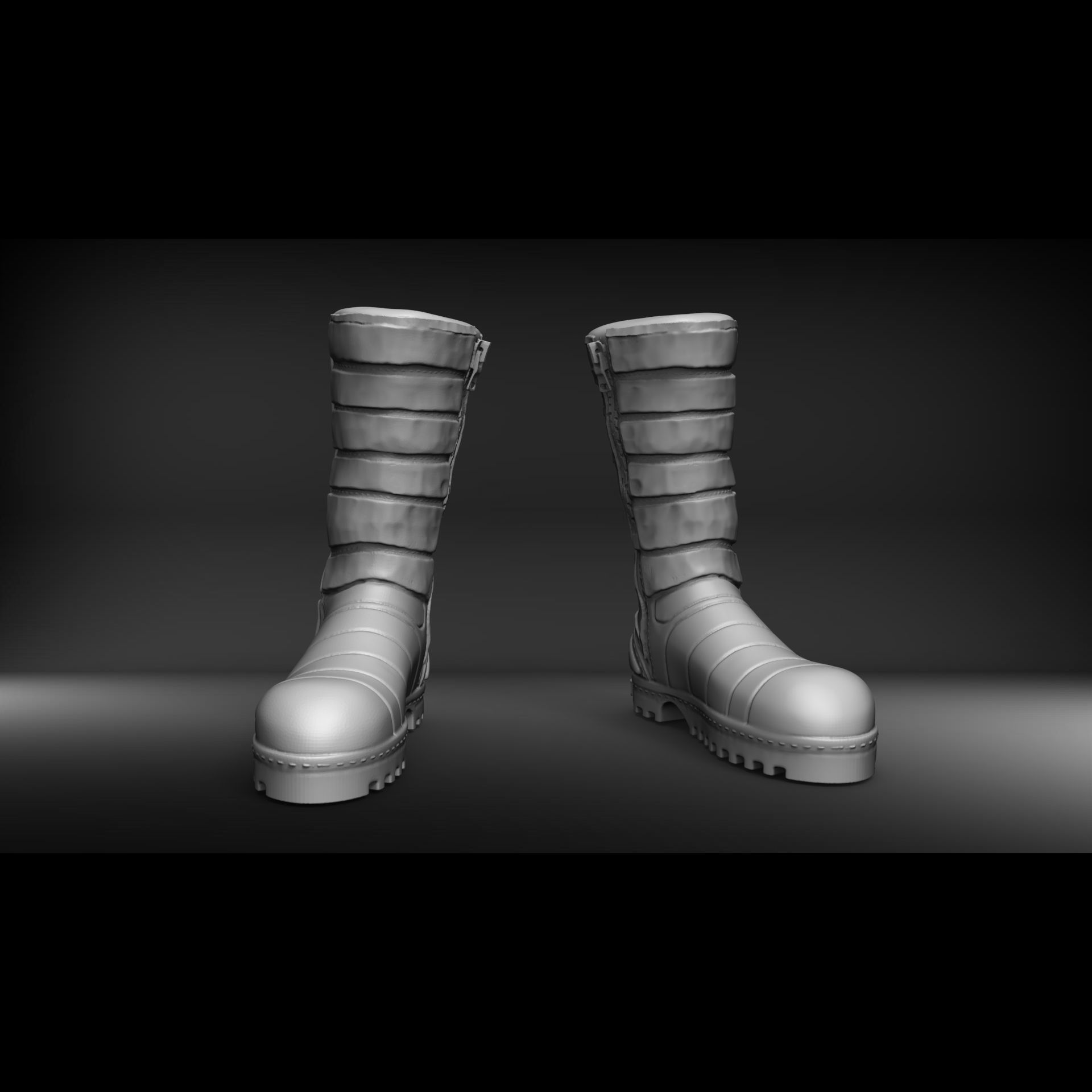 Botas militares israelies 3D print model_1