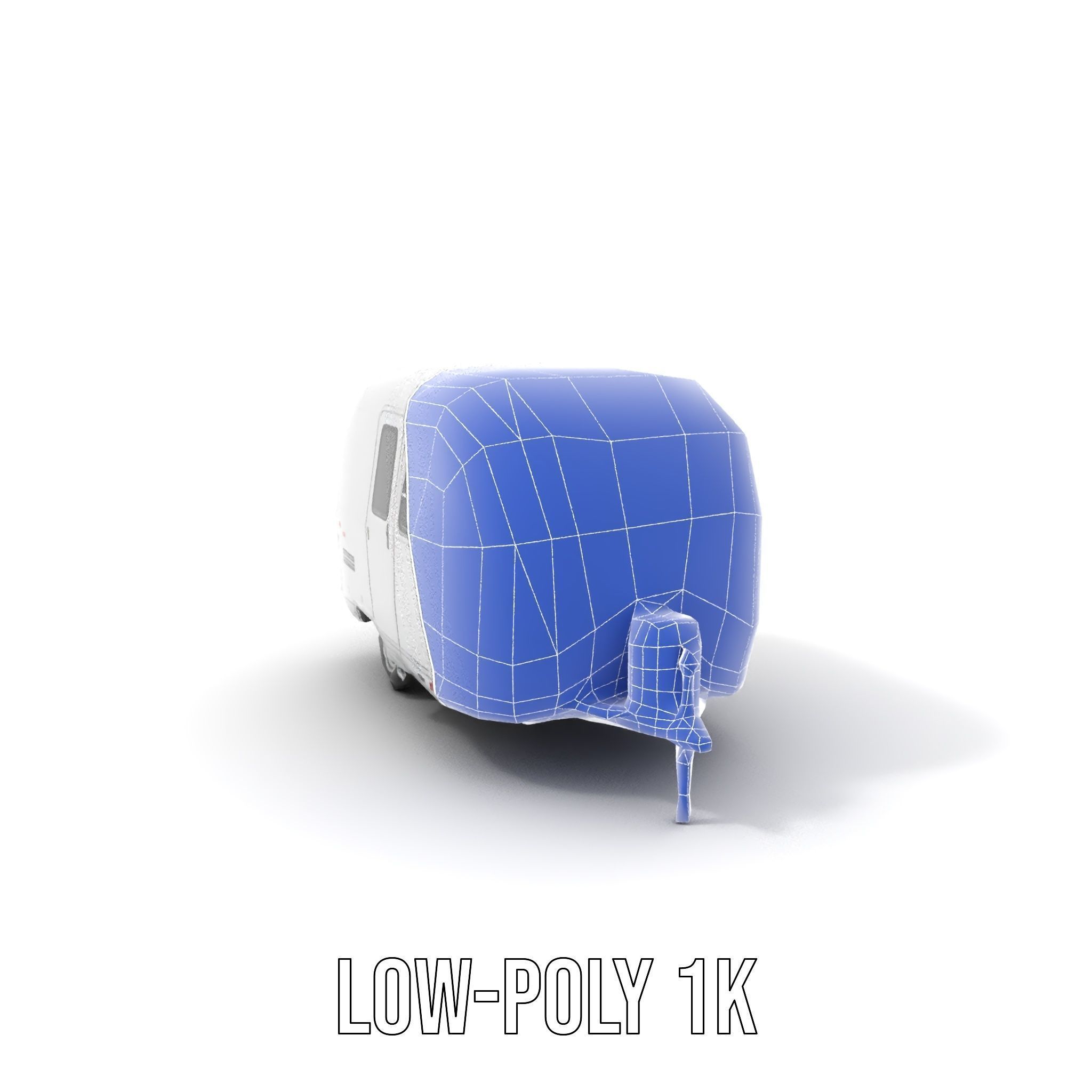 Modern Airstream Trailer D Model Pack Low-poly 3D model_25
