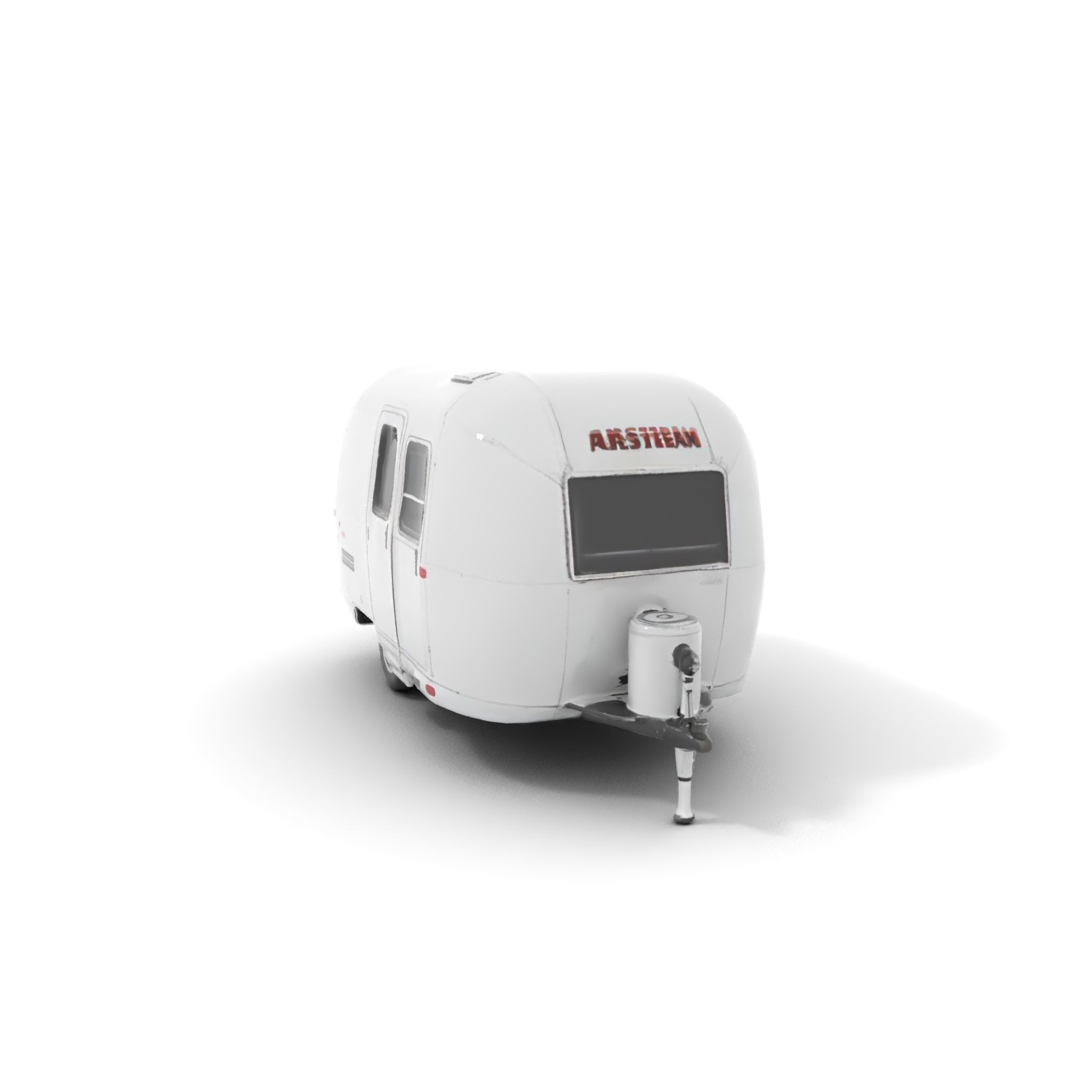 Modern Airstream Trailer D Model Pack Low-poly 3D model_6