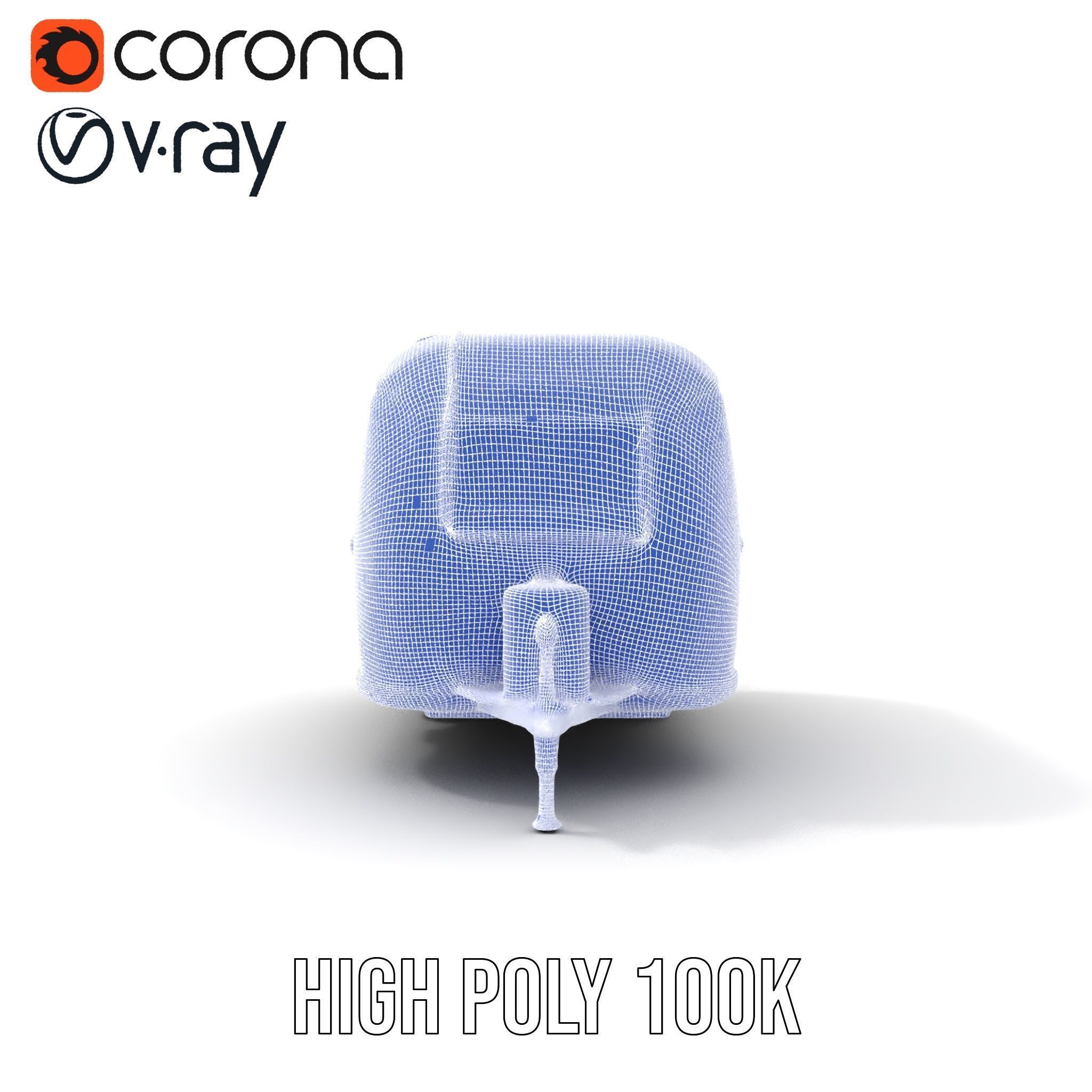 Modern Airstream Trailer D Model Pack Low-poly 3D model_33