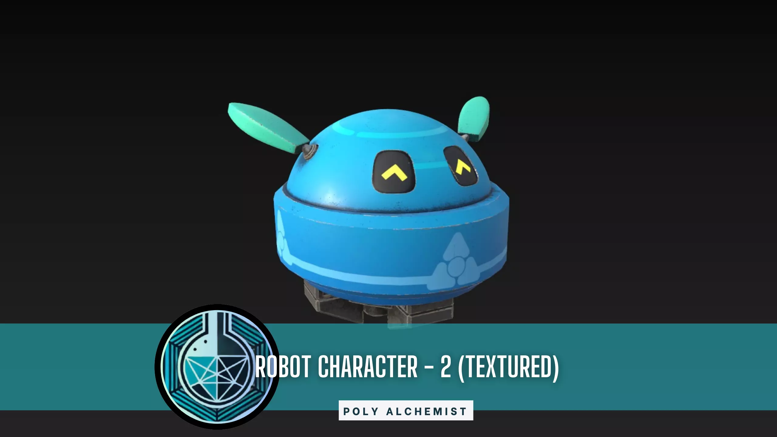Robot Character - 2 - Textured Low-poly 3D model
