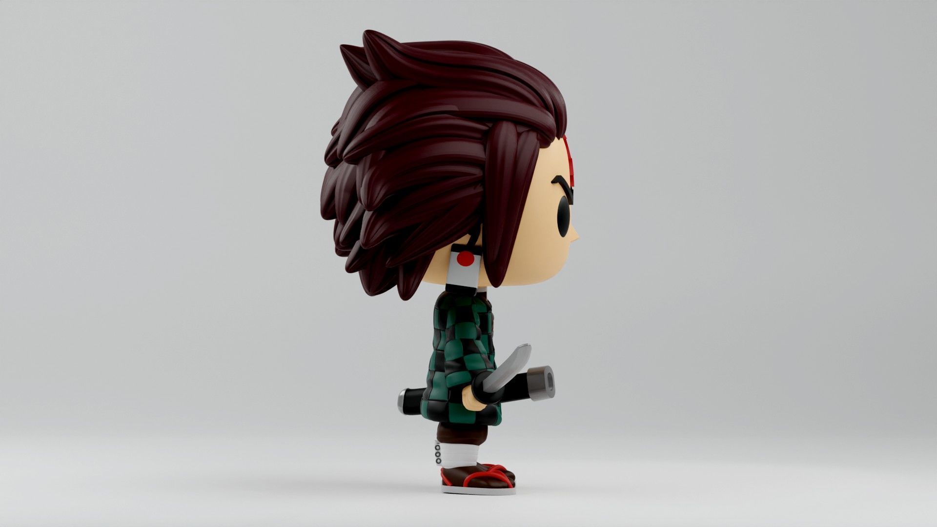 Tanjiro Kamado Funko pop from the anime Demon Slayer 3D print model_9