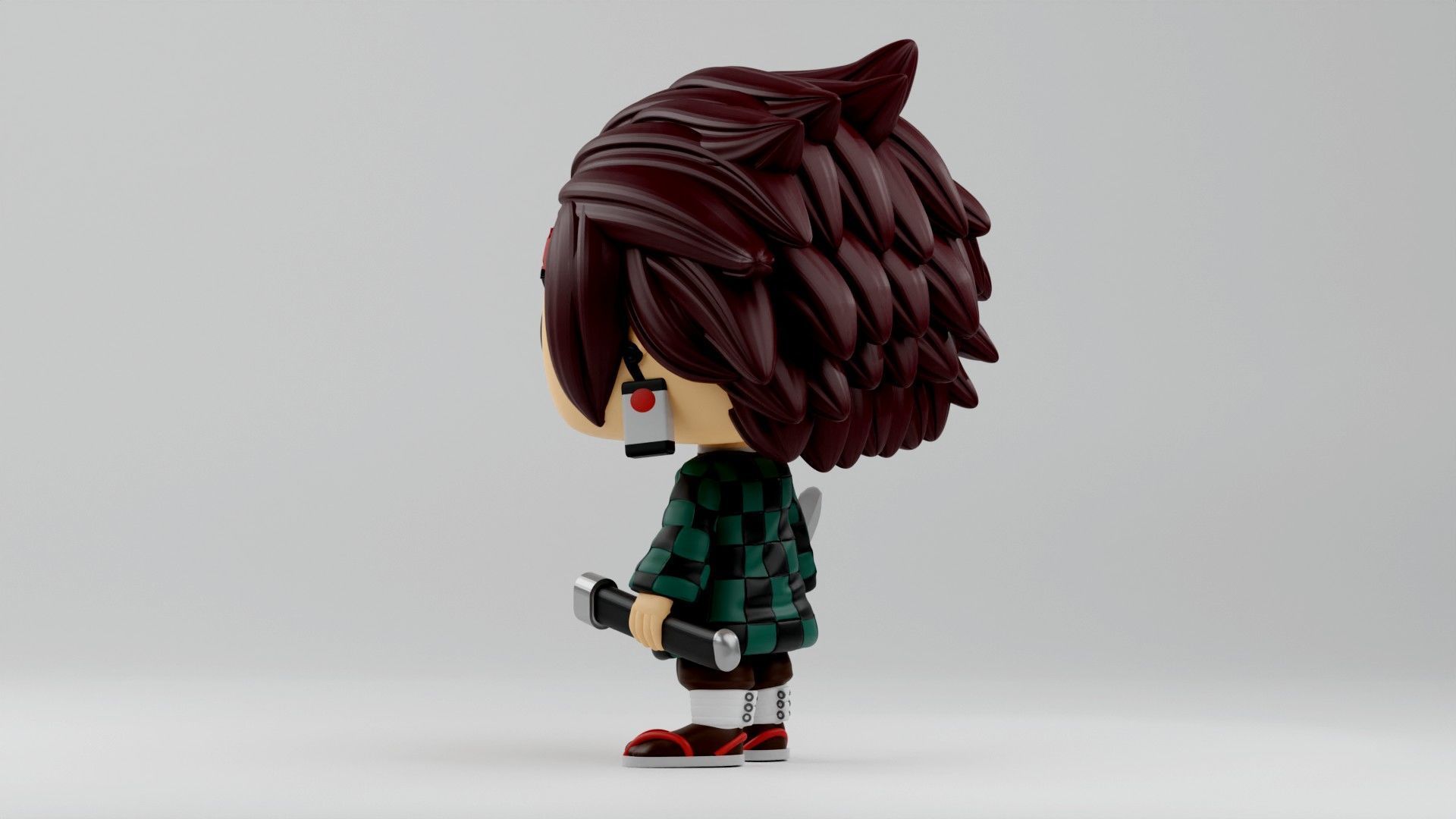 Tanjiro Kamado Funko pop from the anime Demon Slayer 3D print model_14