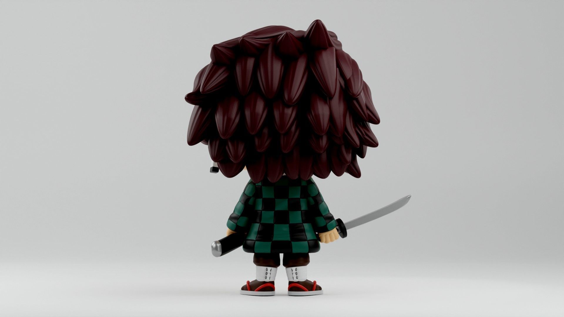 Tanjiro Kamado Funko pop from the anime Demon Slayer 3D print model_12