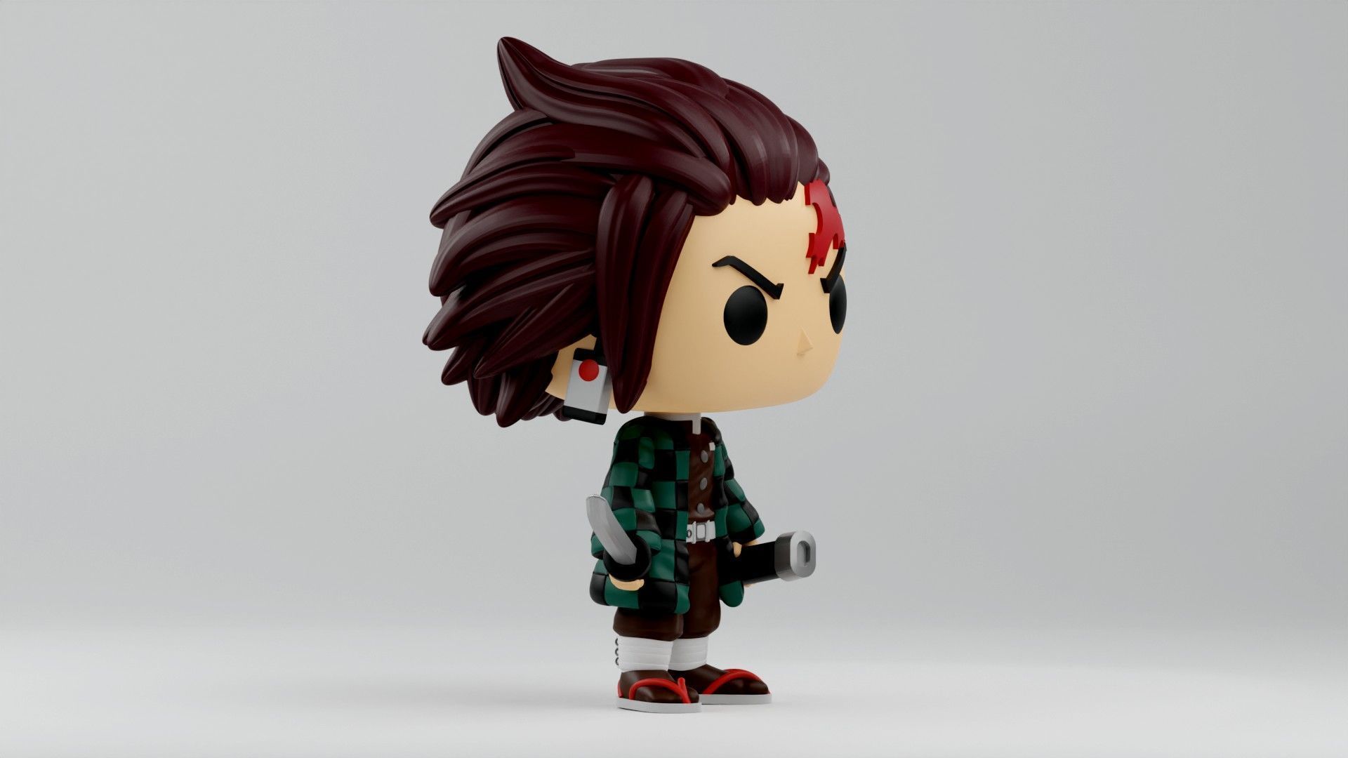 Tanjiro Kamado Funko pop from the anime Demon Slayer 3D print model_8