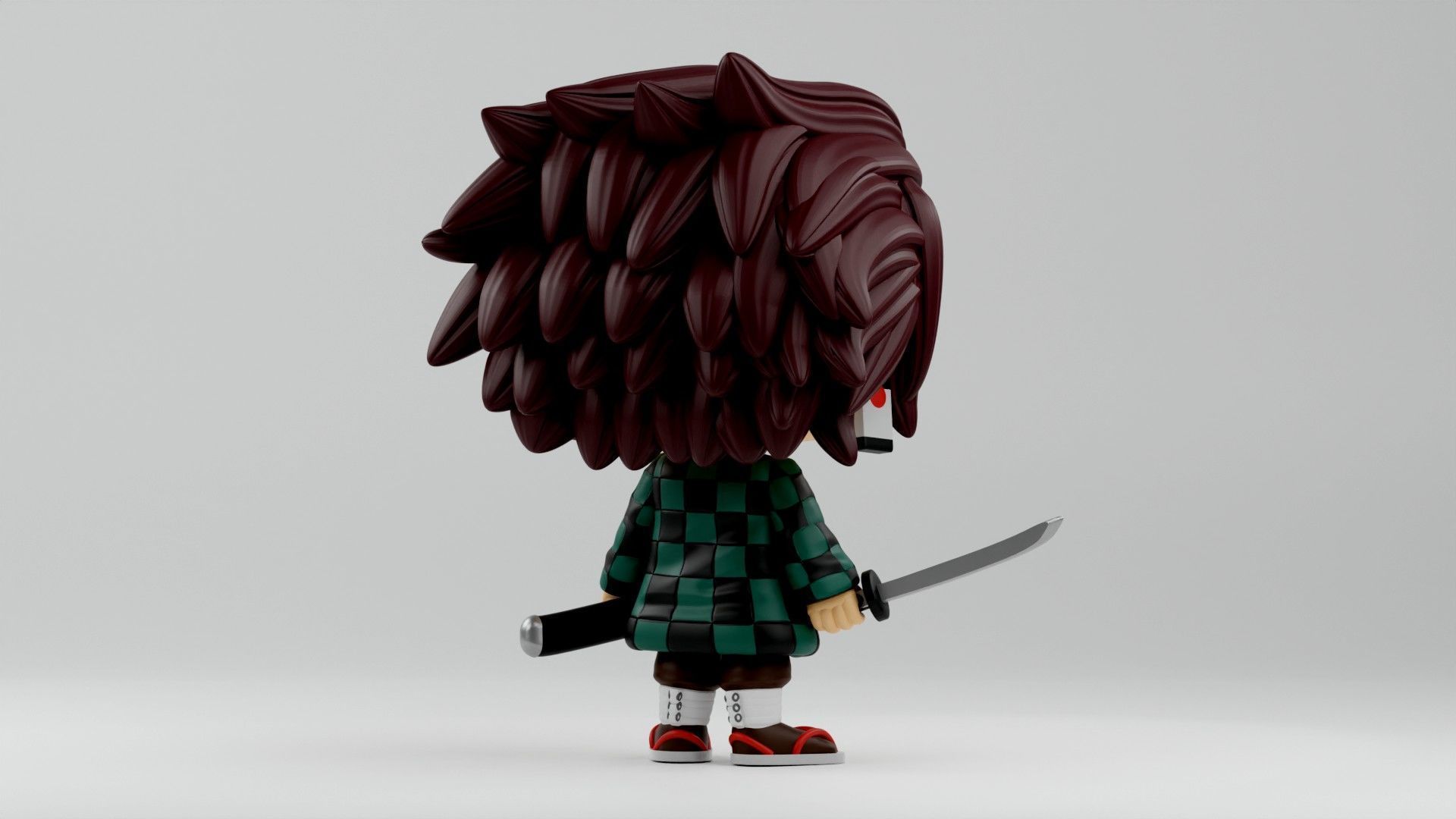 Tanjiro Kamado Funko pop from the anime Demon Slayer 3D print model_11