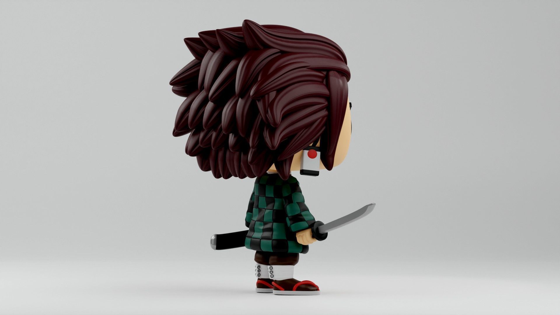 Tanjiro Kamado Funko pop from the anime Demon Slayer 3D print model_10