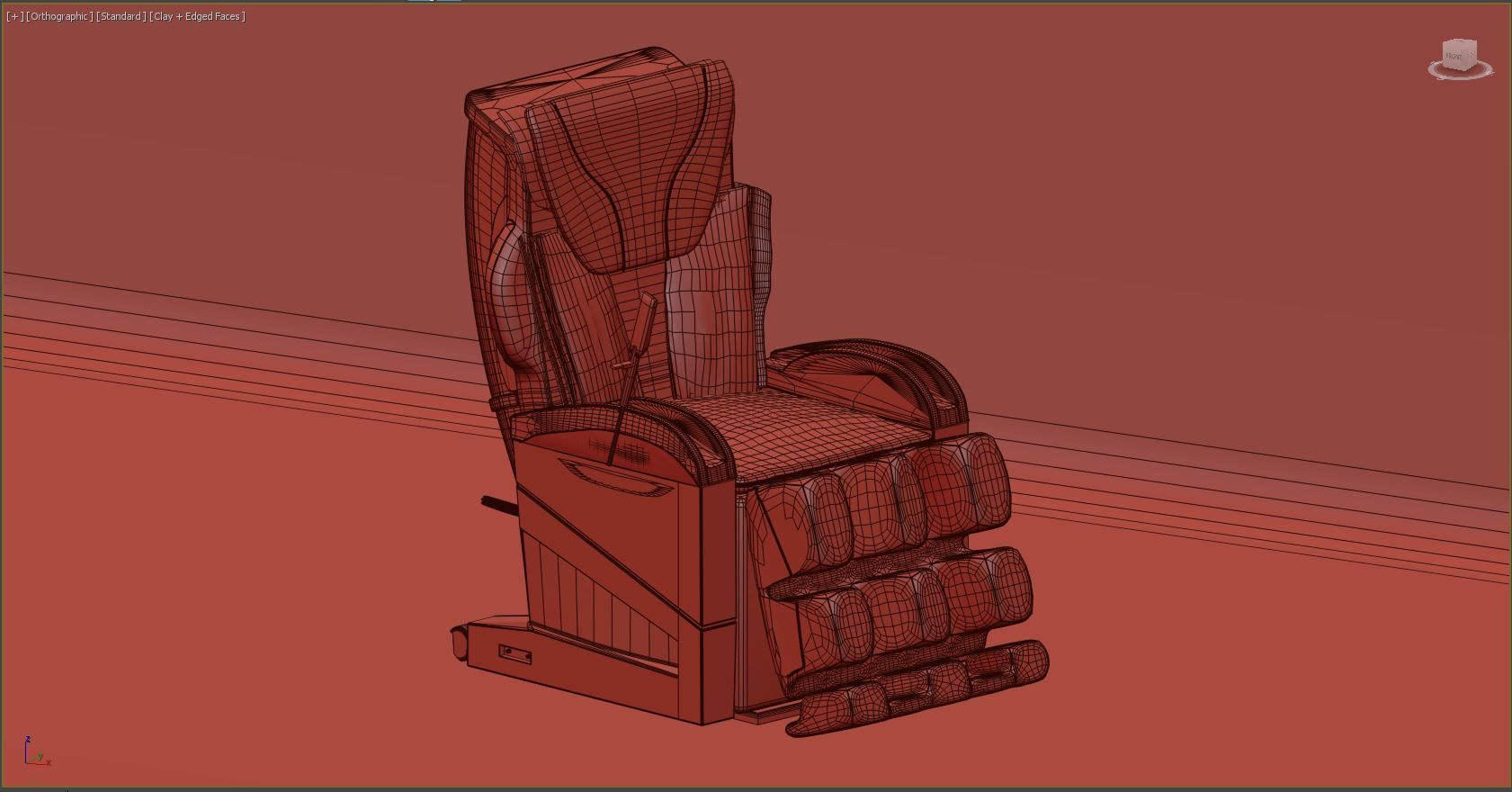 Massage chair 3D print model_1