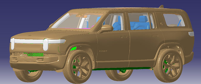 R1S Launch Edition 2022 Vehicle 3d scan data 3D model 3D model