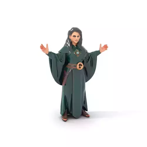 Mystic Sorceress Character Rigged and Animated D Model Low-poly 3D model Mystic Sorceress Character Rigged and Animated D Model Low-poly 3D model