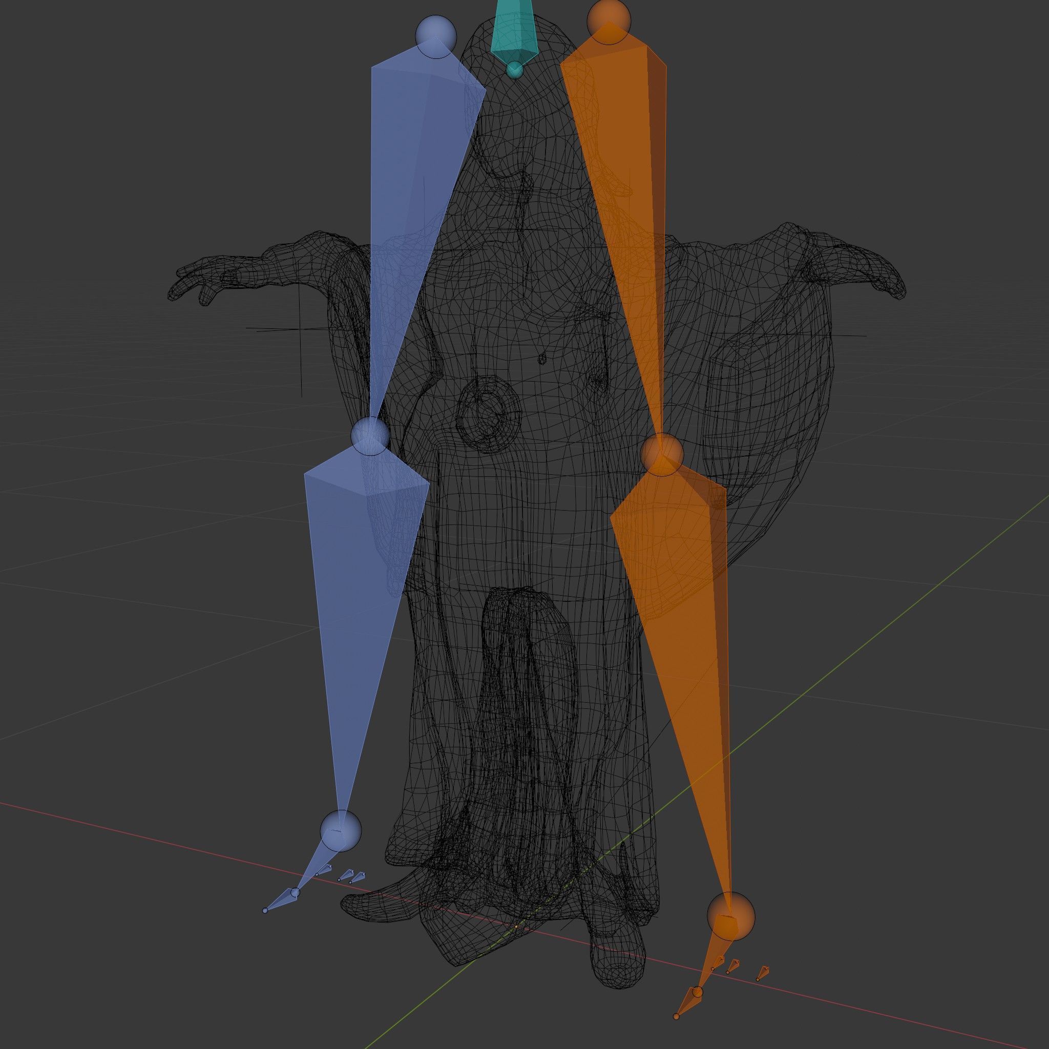 Mystic Sorceress Character Rigged and Animated D Model Low-poly 3D model_6