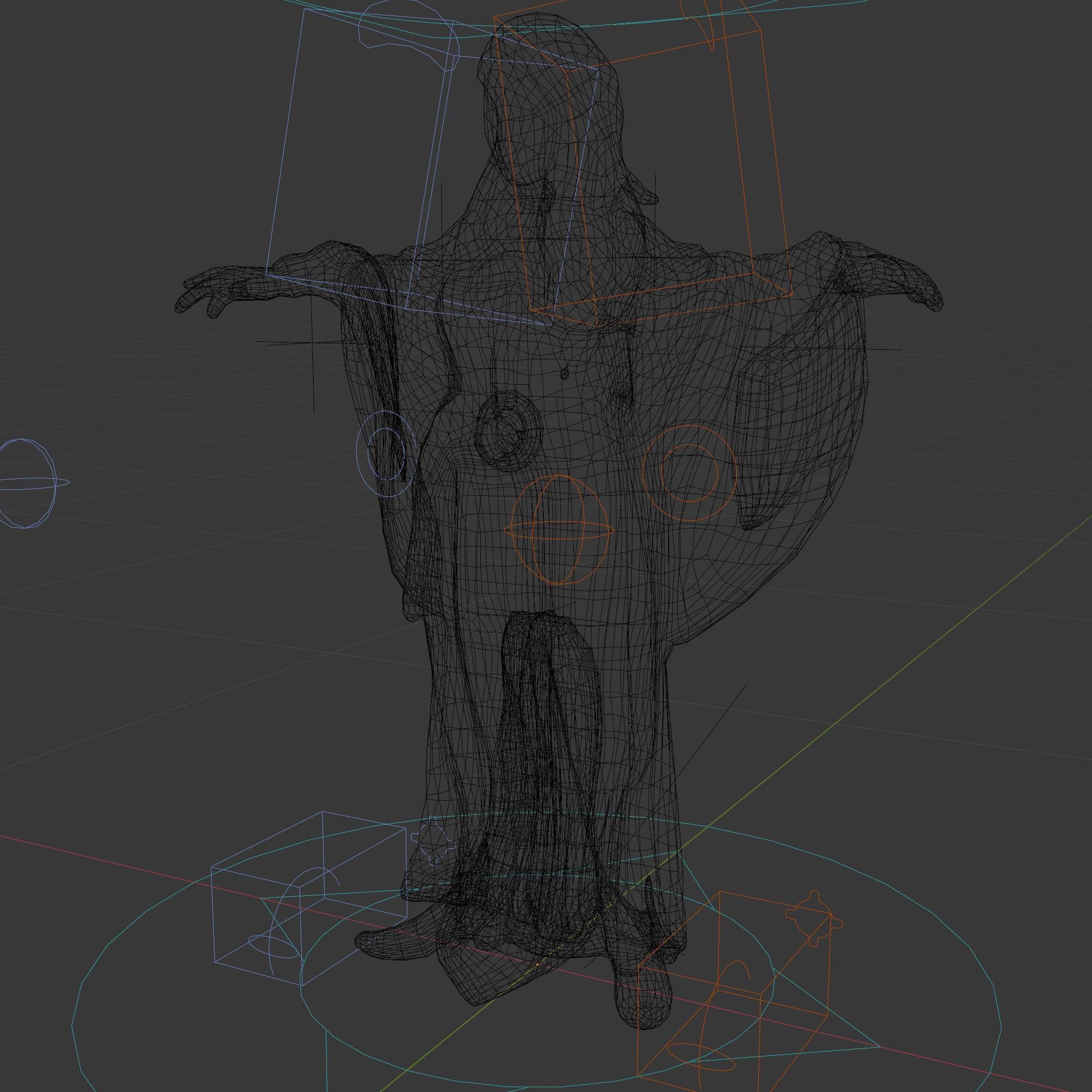 Mystic Sorceress Character Rigged and Animated D Model Low-poly 3D model_5