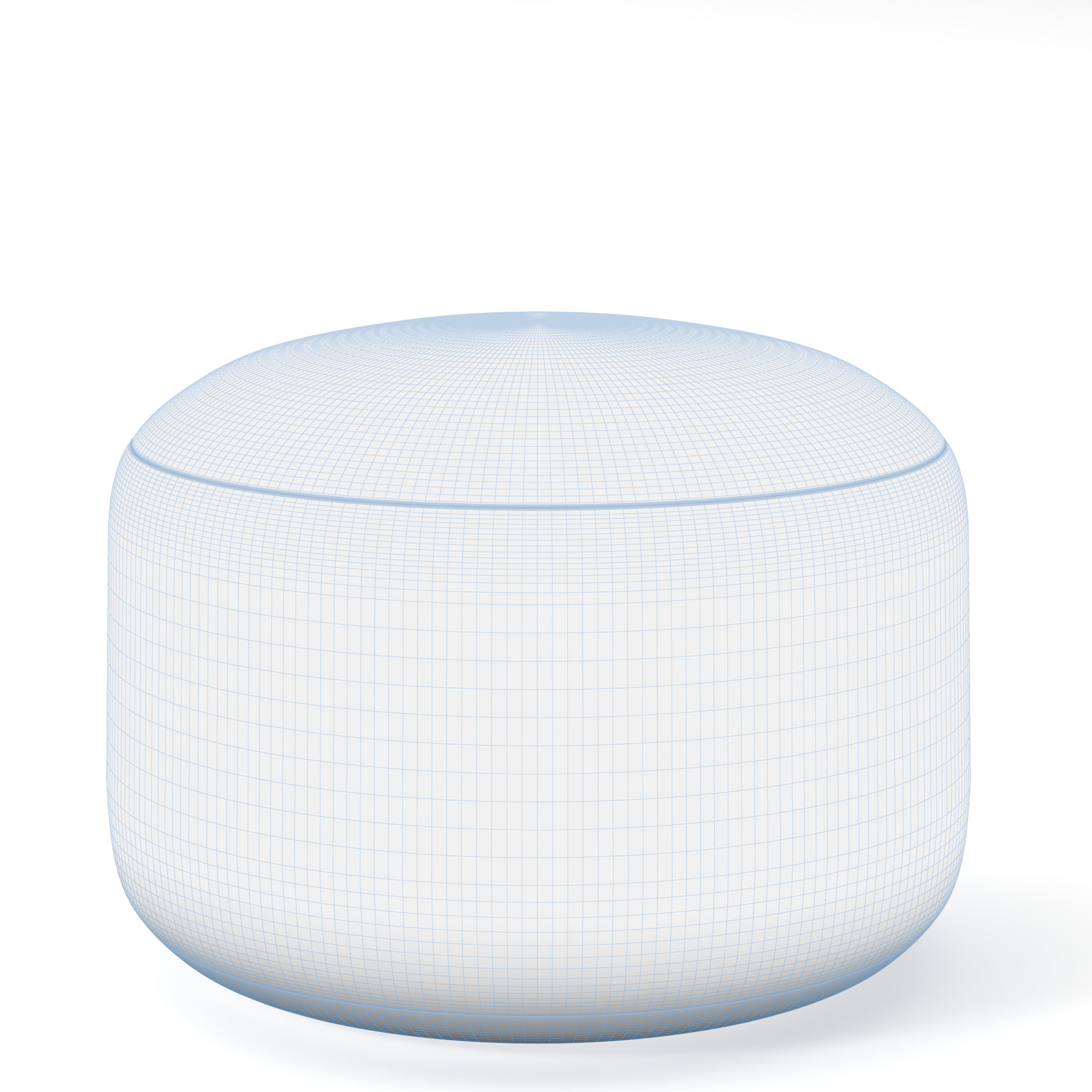 Bean Bag Chair Low-poly 3D model_6