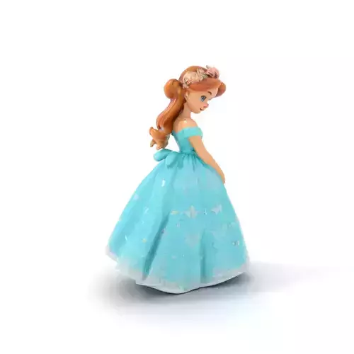 Princess Character Model Pack with Elegant Dress and Flowers Low-poly 3D model