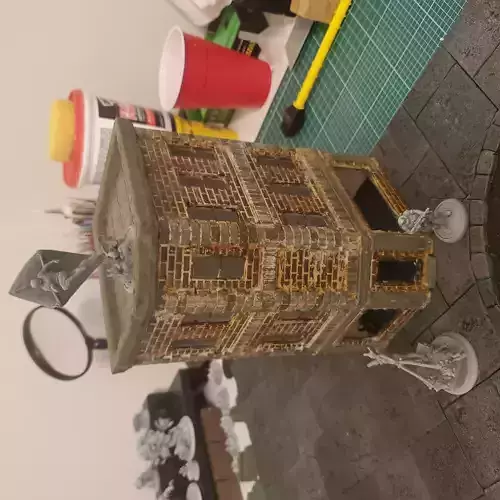 Corner Clinic Wargaming Terrain 3D print model