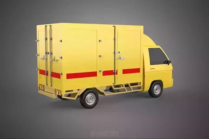 DHL CARGO BOX TRUCK PICKUP FREIGHT CUBE VAN CAR COURIER PARCEL