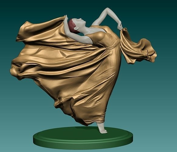 Girl in ballet dance 3D print model
