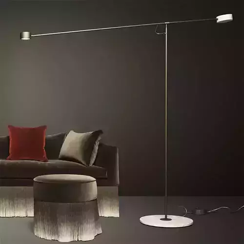 Modern T-Balance Floor Lamp 3D Model 