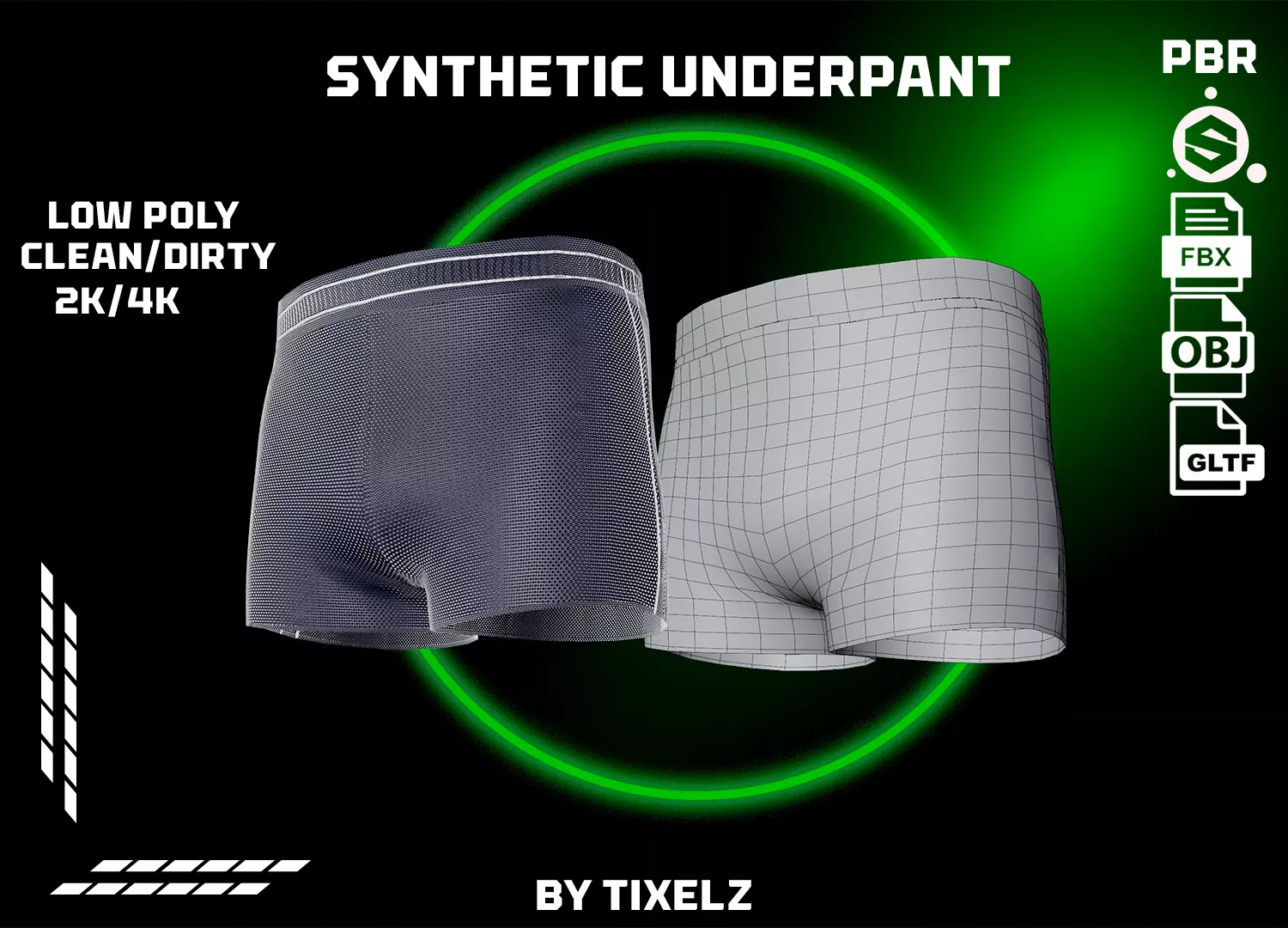 Underpant Free low-poly 3D model