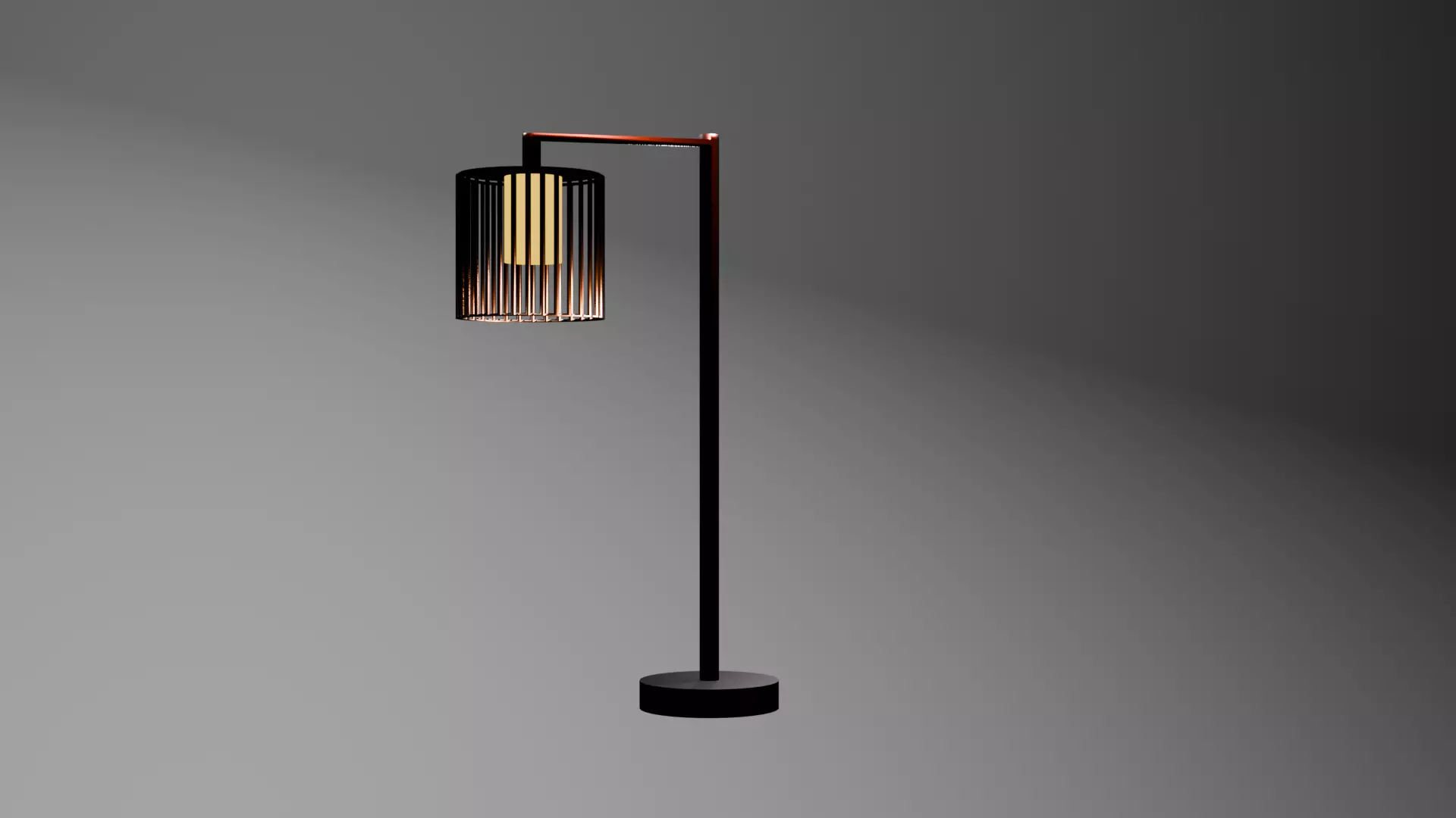 Modern Hanging Floor Lamp 3D Model Free low-poly 3D model