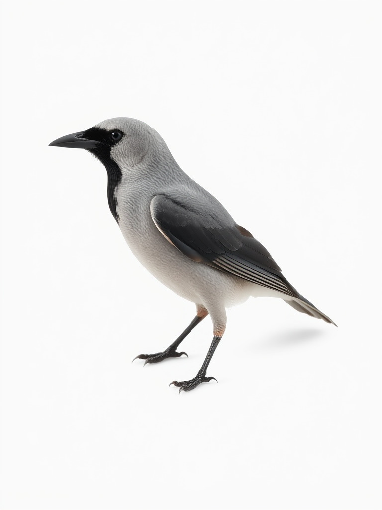 Grey Bird Model Pack for Realistic Simulation Low-poly 3D model_3