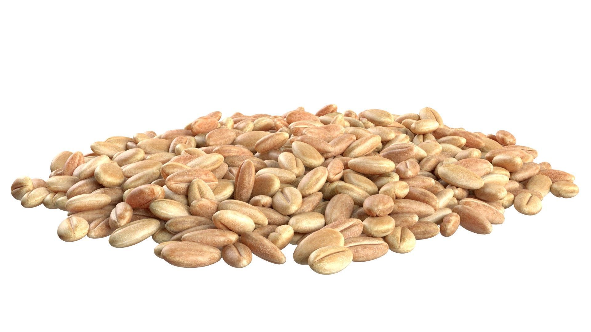 Grain pile Low-poly 3D model_5