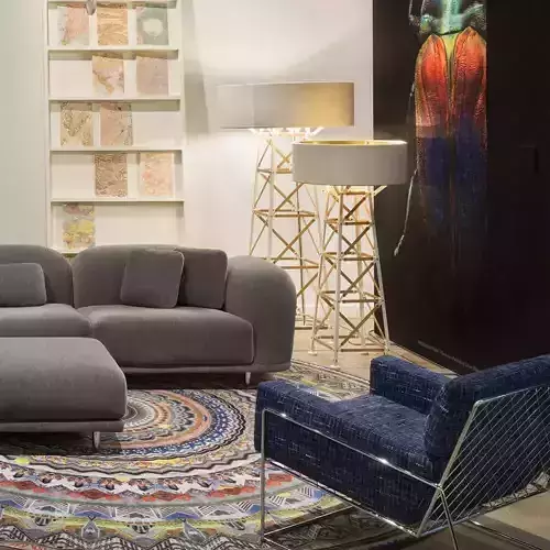 Construction Lamp Floor 3D Model 3D model