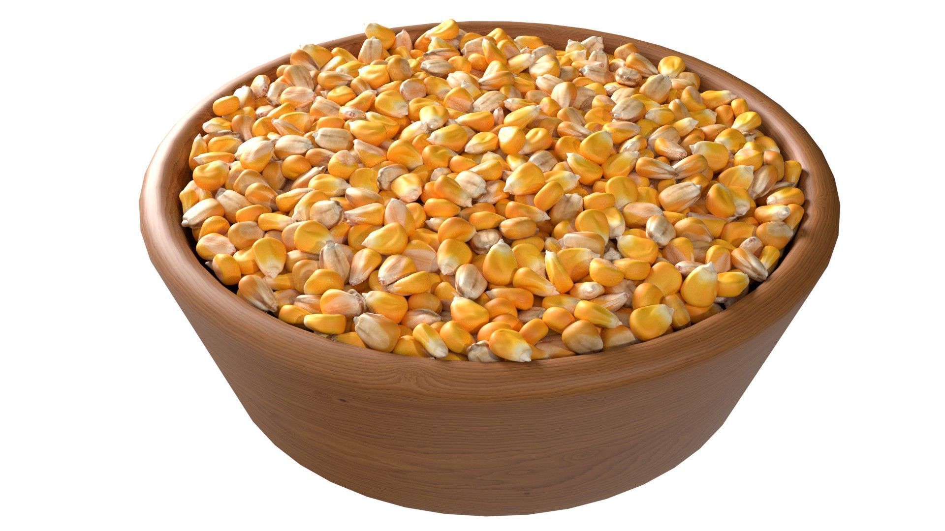 Seeds Grain Beans Nuts Mega Bowl collection Low-poly 3D model_31