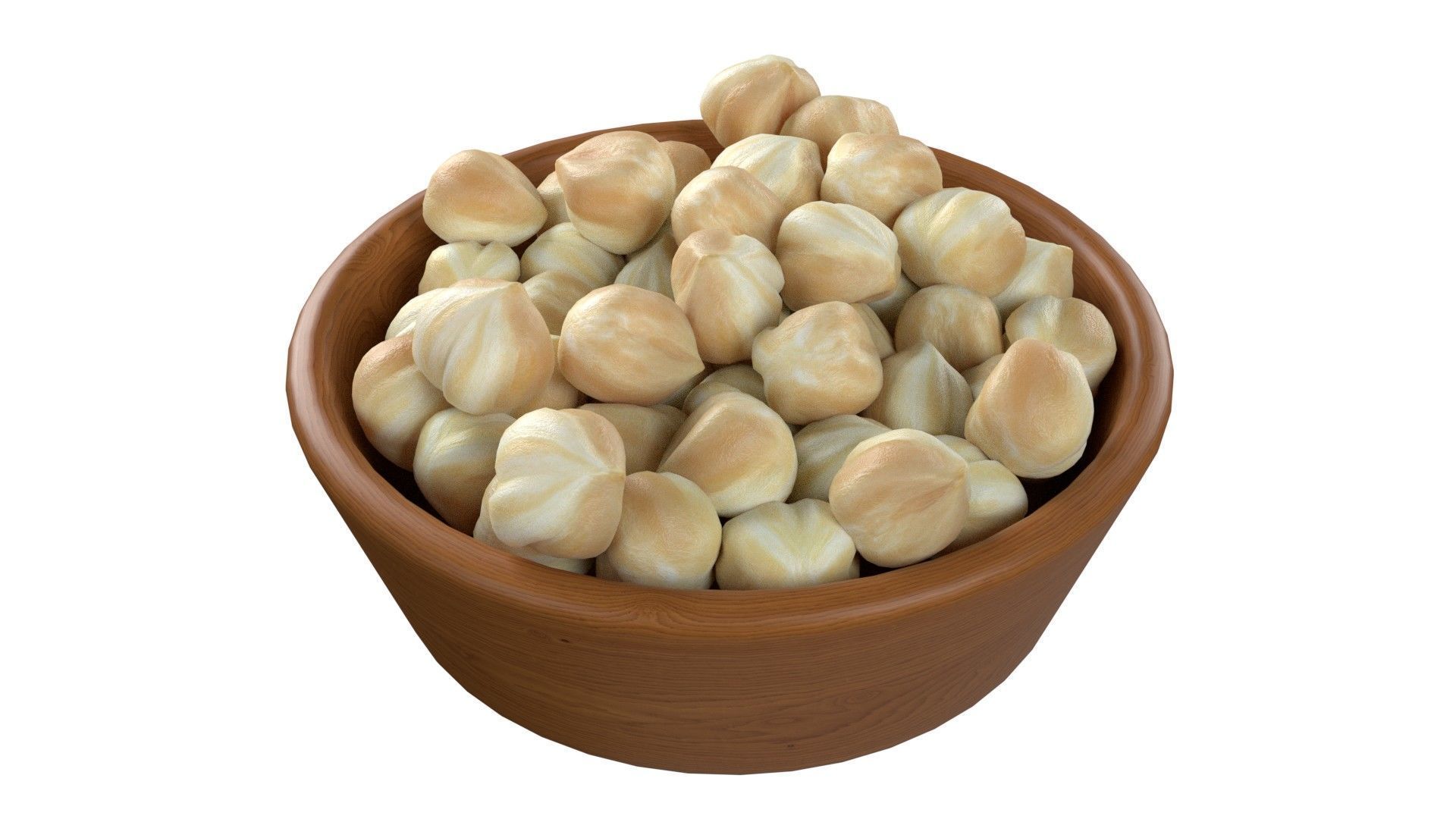 Seeds Grain Beans Nuts Mega Bowl collection Low-poly 3D model_3