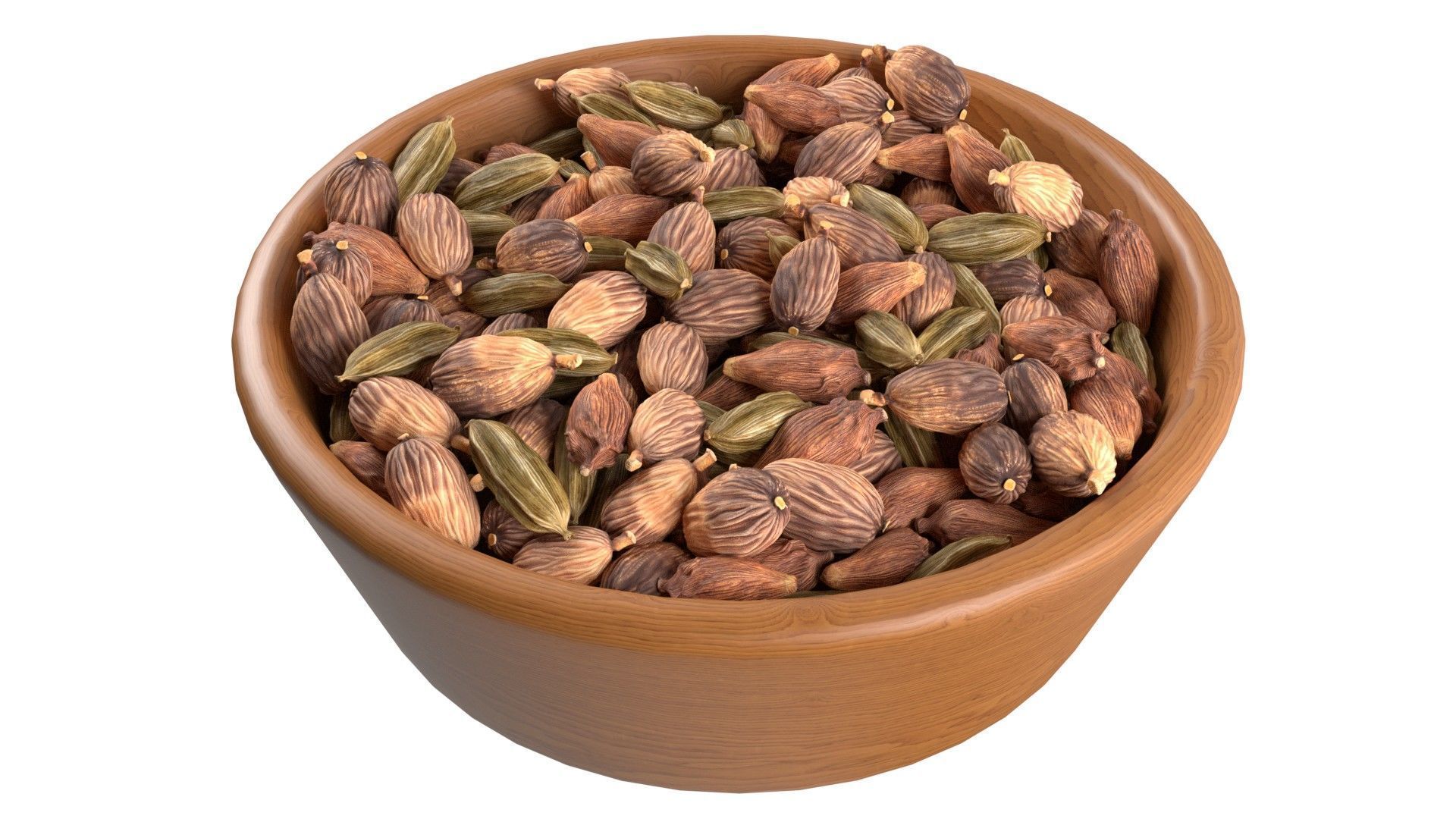 Seeds Grain Beans Nuts Mega Bowl collection Low-poly 3D model_7