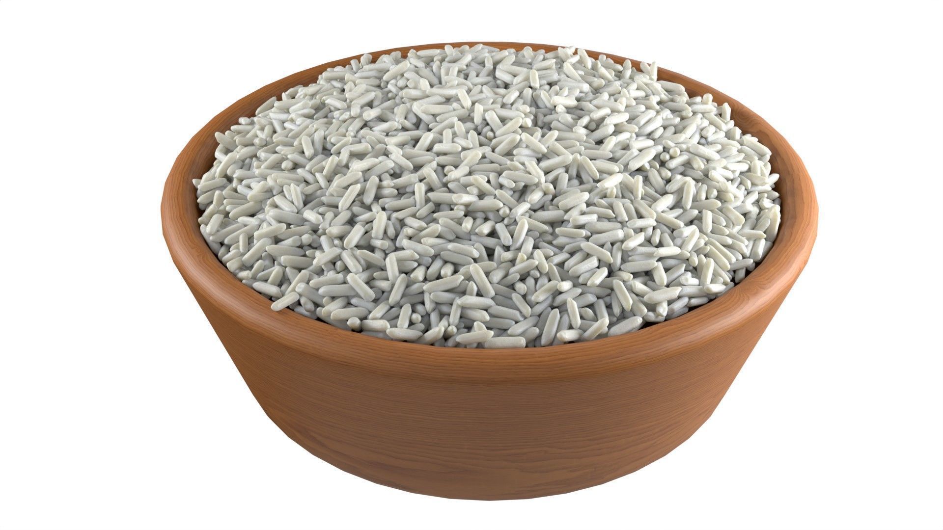 Seeds Grain Beans Nuts Mega Bowl collection Low-poly 3D model_19
