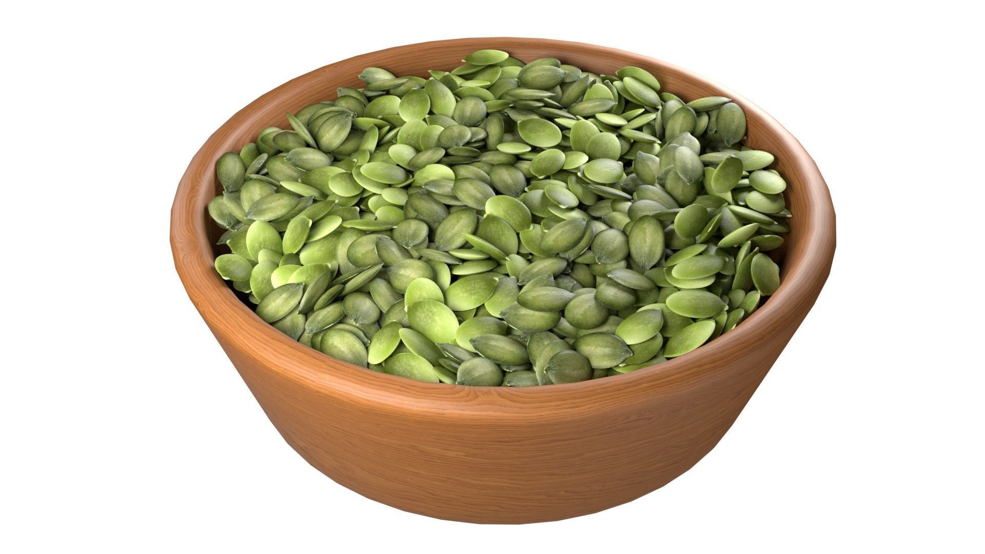Seeds Grain Beans Nuts Mega Bowl collection Low-poly 3D model_24