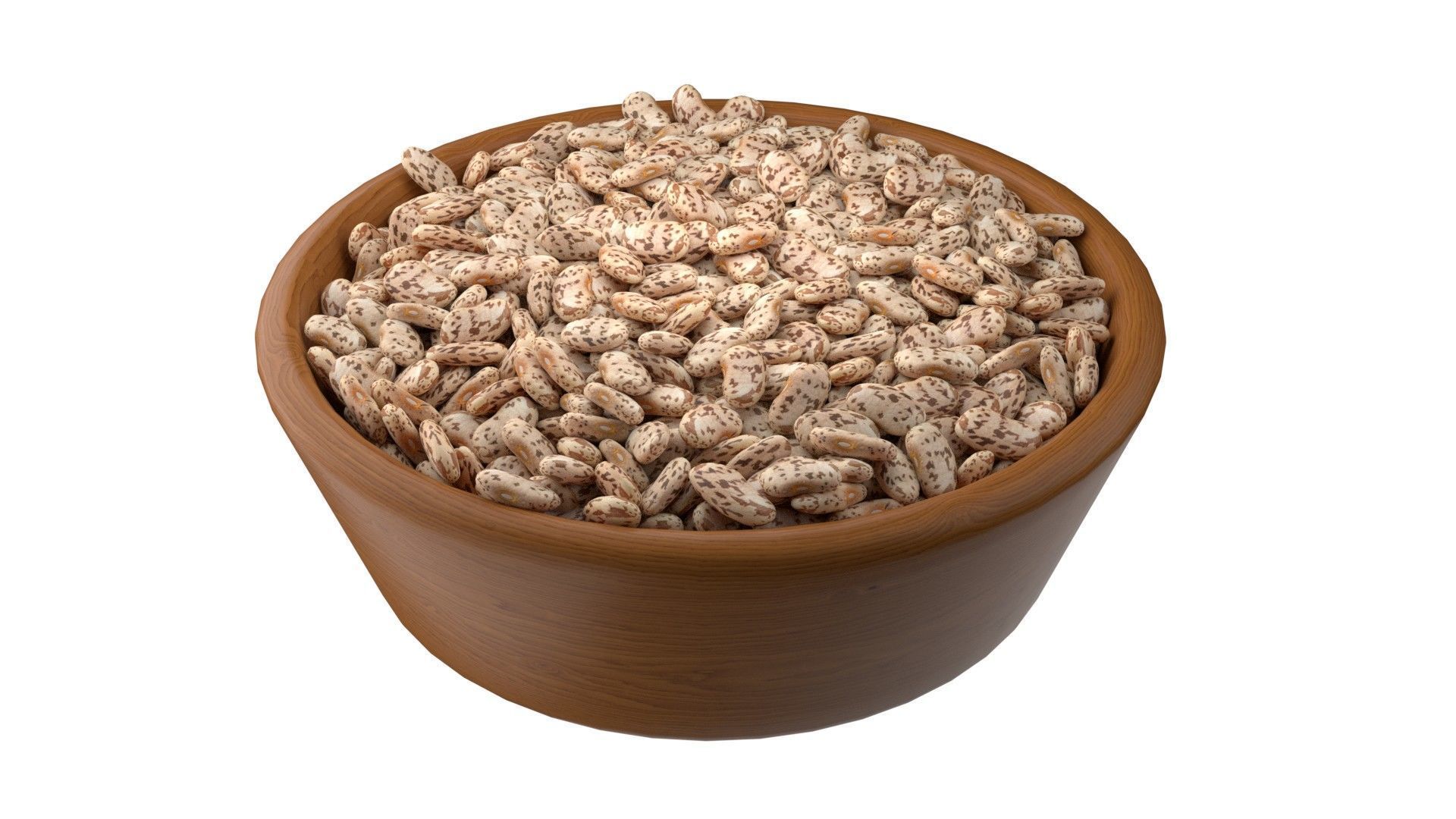 Seeds Grain Beans Nuts Mega Bowl collection Low-poly 3D model_1