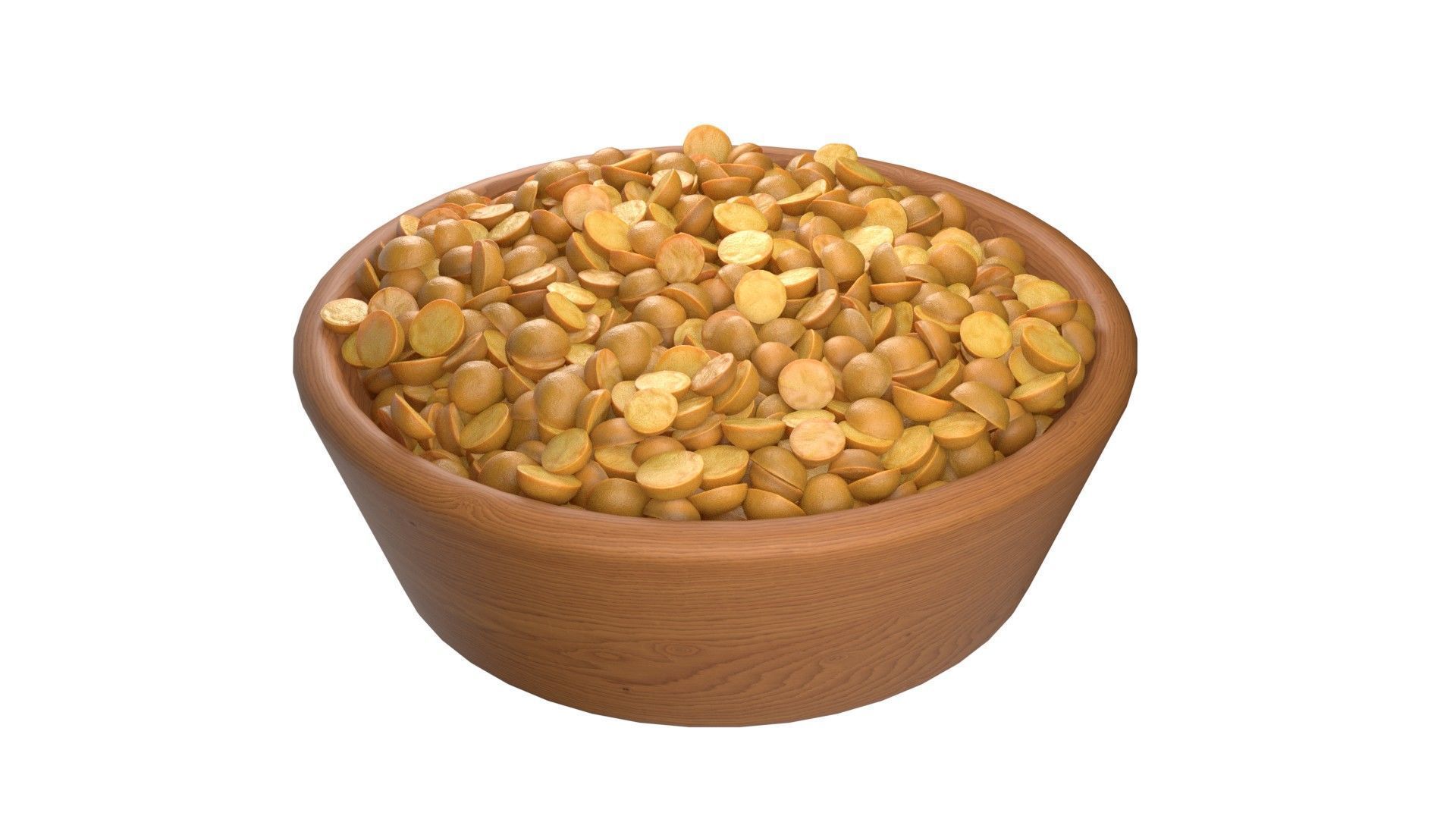Seeds Grain Beans Nuts Mega Bowl collection Low-poly 3D model_15