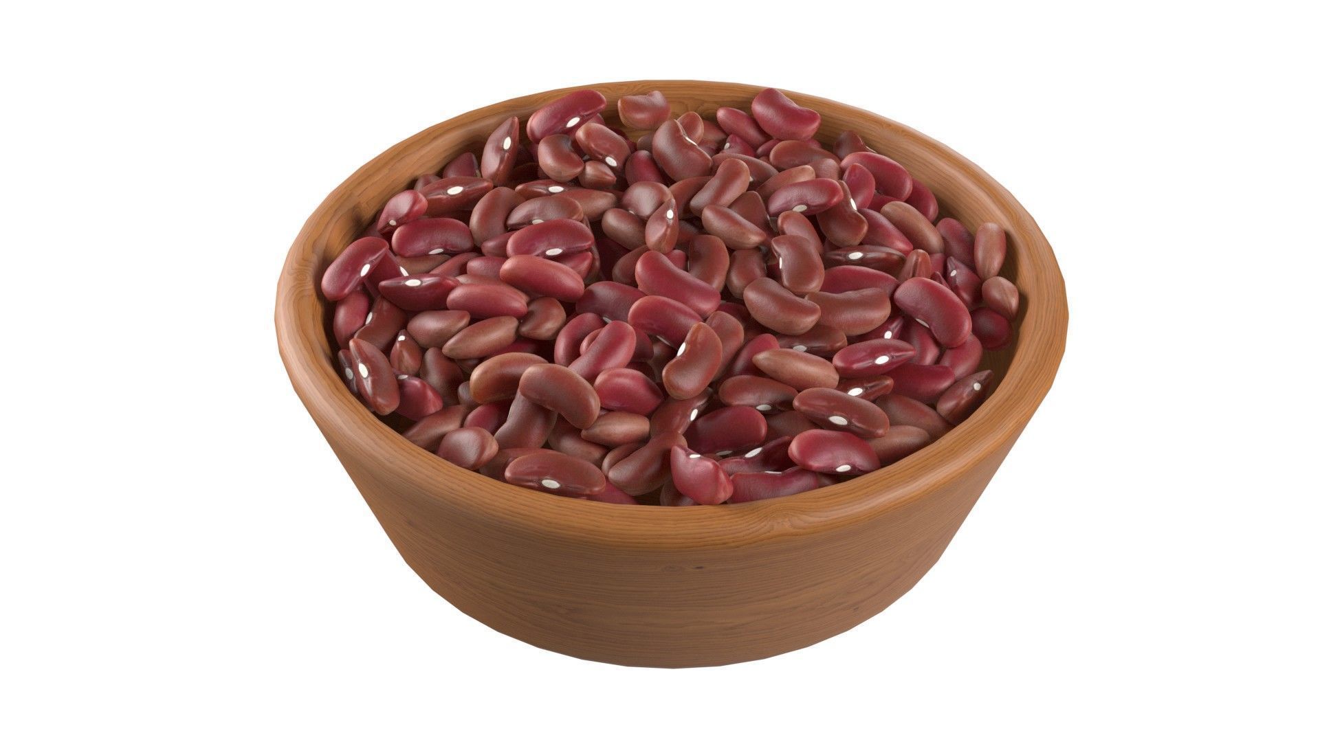 Seeds Grain Beans Nuts Mega Bowl collection Low-poly 3D model_16