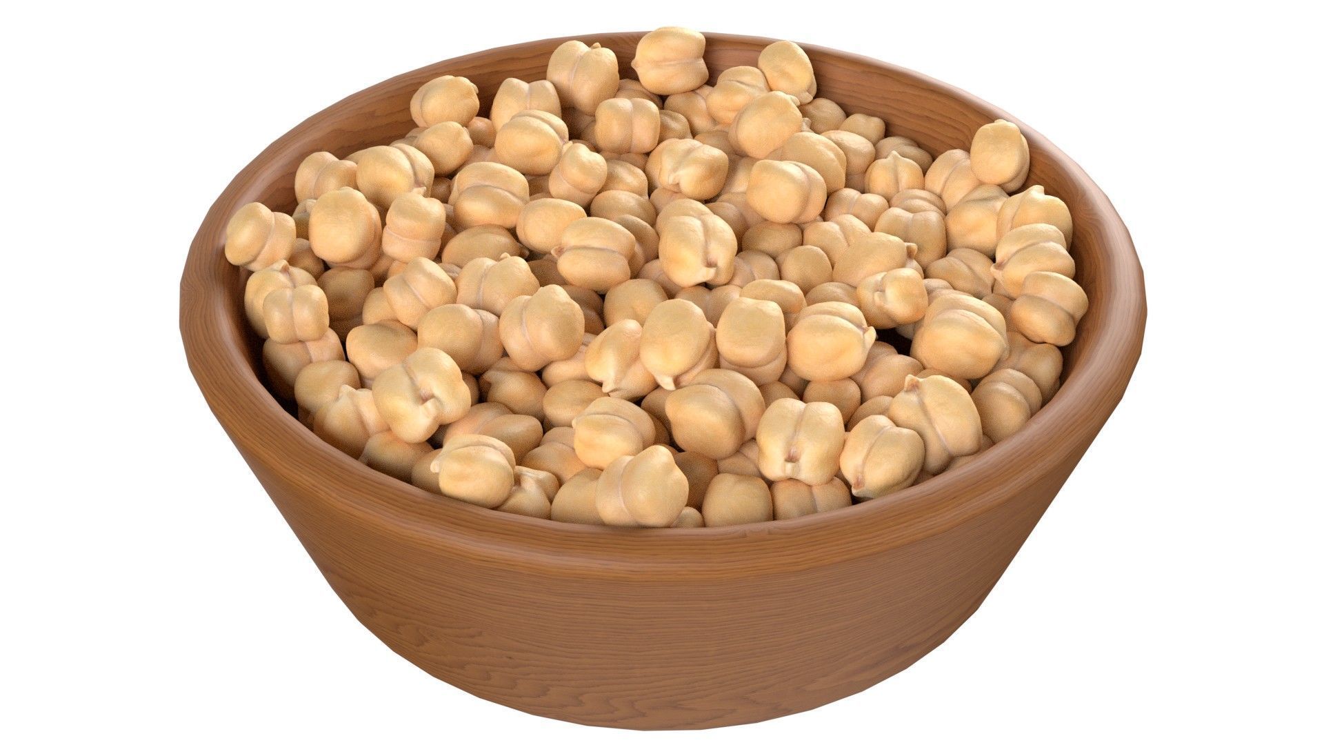 Seeds Grain Beans Nuts Mega Bowl collection Low-poly 3D model_34