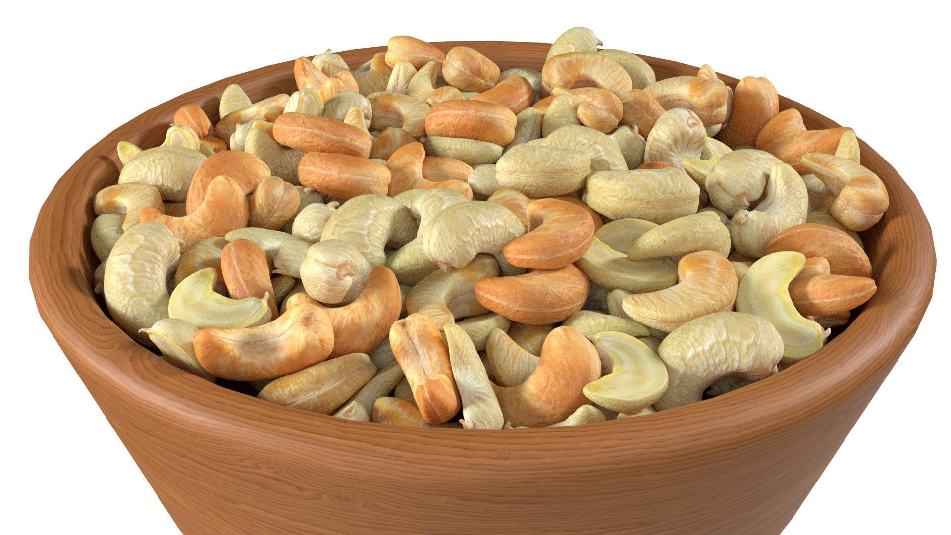 Seeds Grain Beans Nuts Mega Bowl collection Low-poly 3D model_33