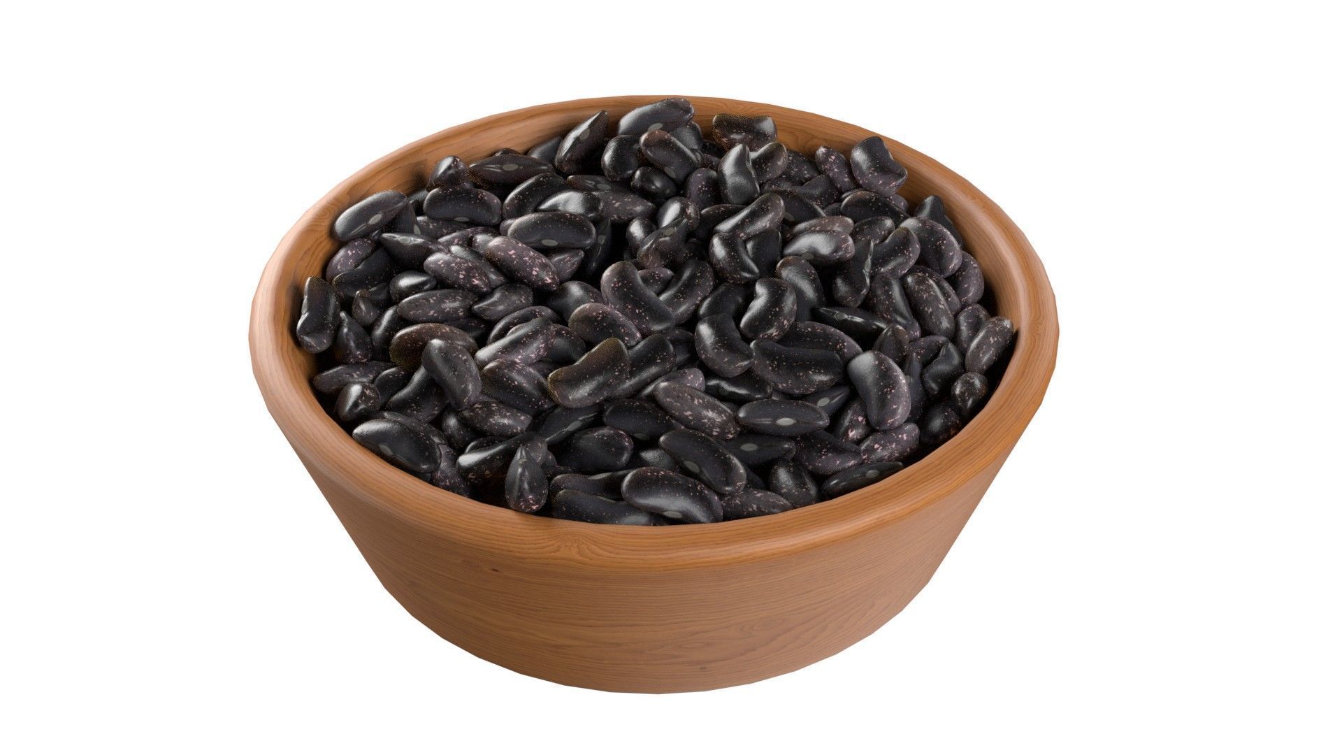 Seeds Grain Beans Nuts Mega Bowl collection Low-poly 3D model_2