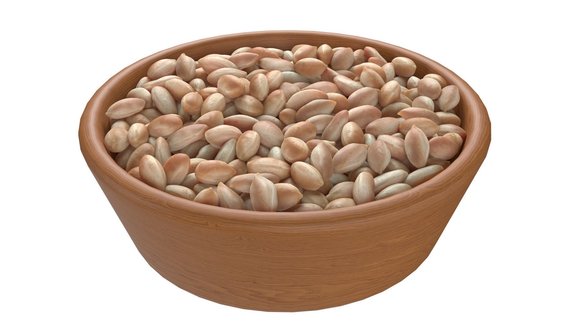 Seeds Grain Beans Nuts Mega Bowl collection Low-poly 3D model_28