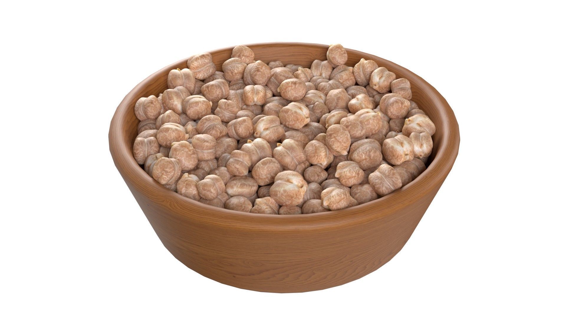 Seeds Grain Beans Nuts Mega Bowl collection Low-poly 3D model_4
