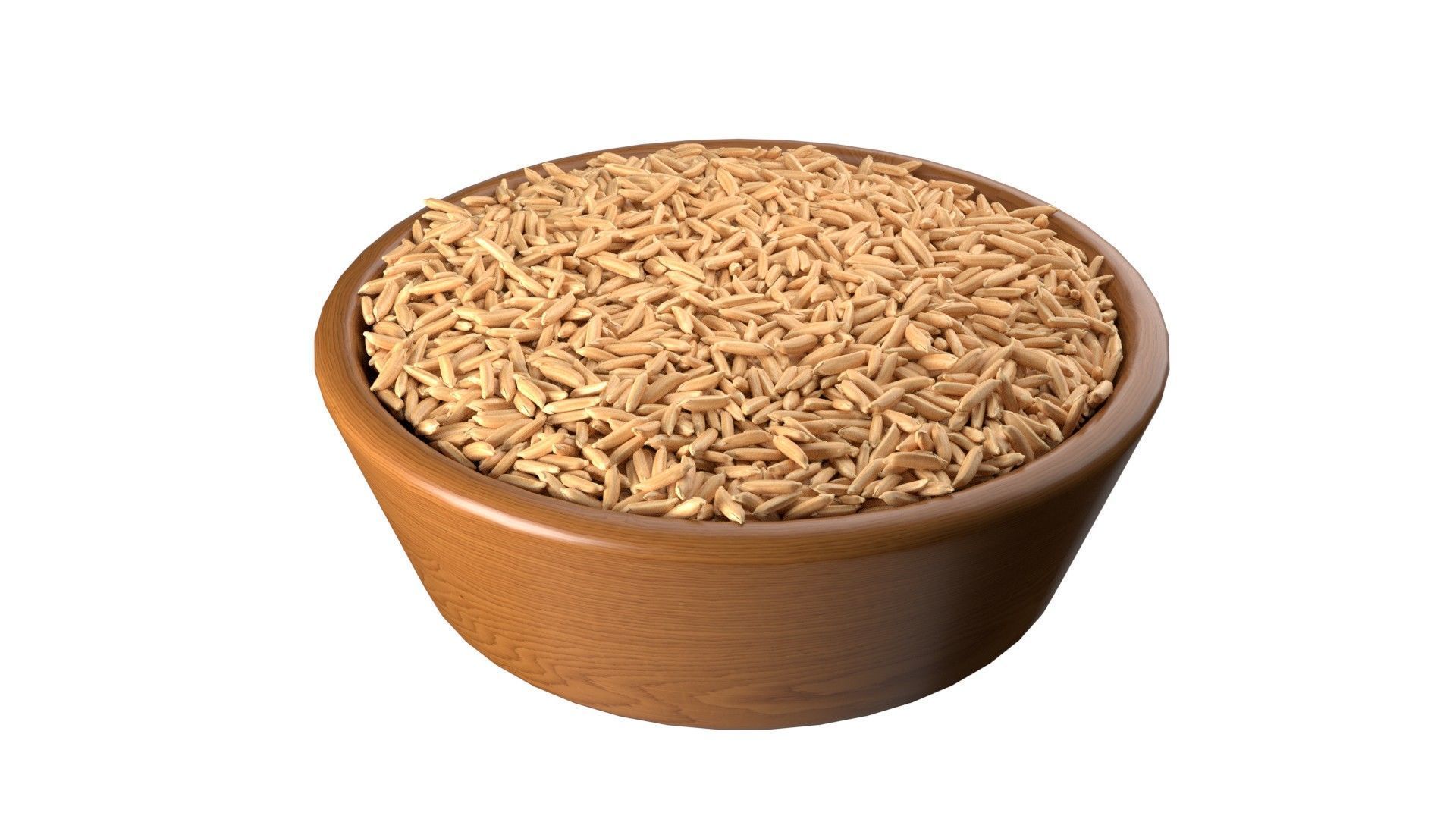 Seeds Grain Beans Nuts Mega Bowl collection Low-poly 3D model_17