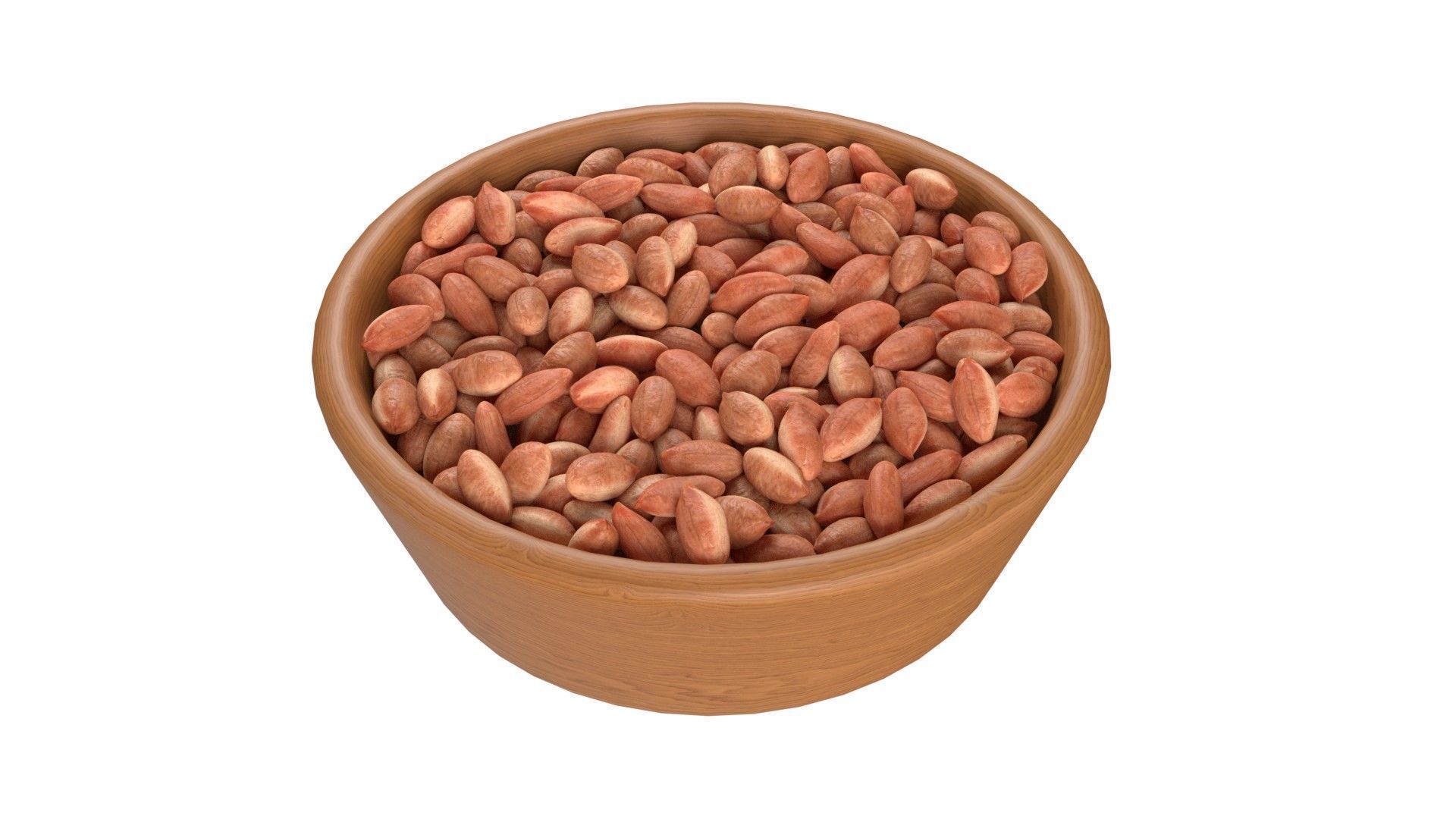 Seeds Grain Beans Nuts Mega Bowl collection Low-poly 3D model_29