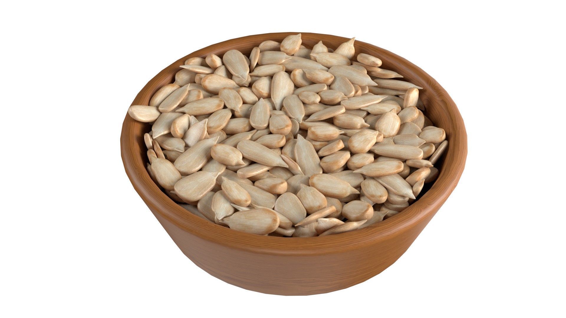 Seeds Grain Beans Nuts Mega Bowl collection Low-poly 3D model_12