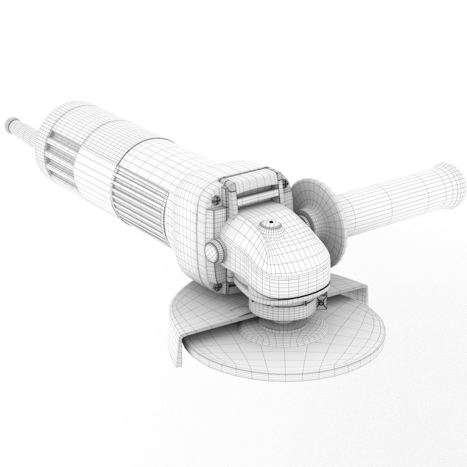 3d model Angle Grinder  dewalt Low-poly 3D model_4