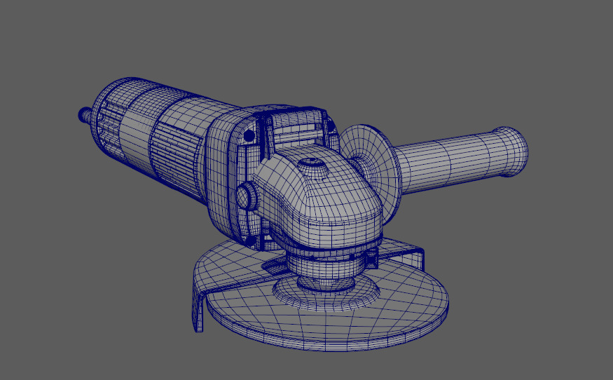 3d model Angle Grinder  dewalt Low-poly 3D model_13