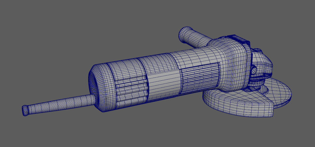 3d model Angle Grinder  dewalt Low-poly 3D model_12