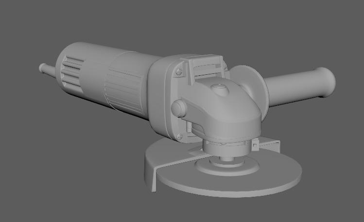 3d model Angle Grinder  dewalt Low-poly 3D model_9